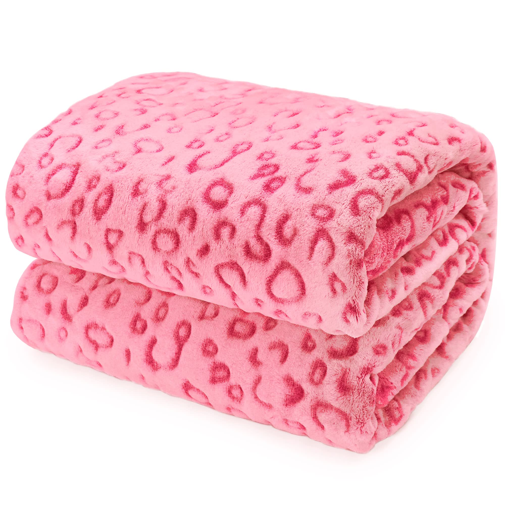Leopard Print Fleece Throw Blanket