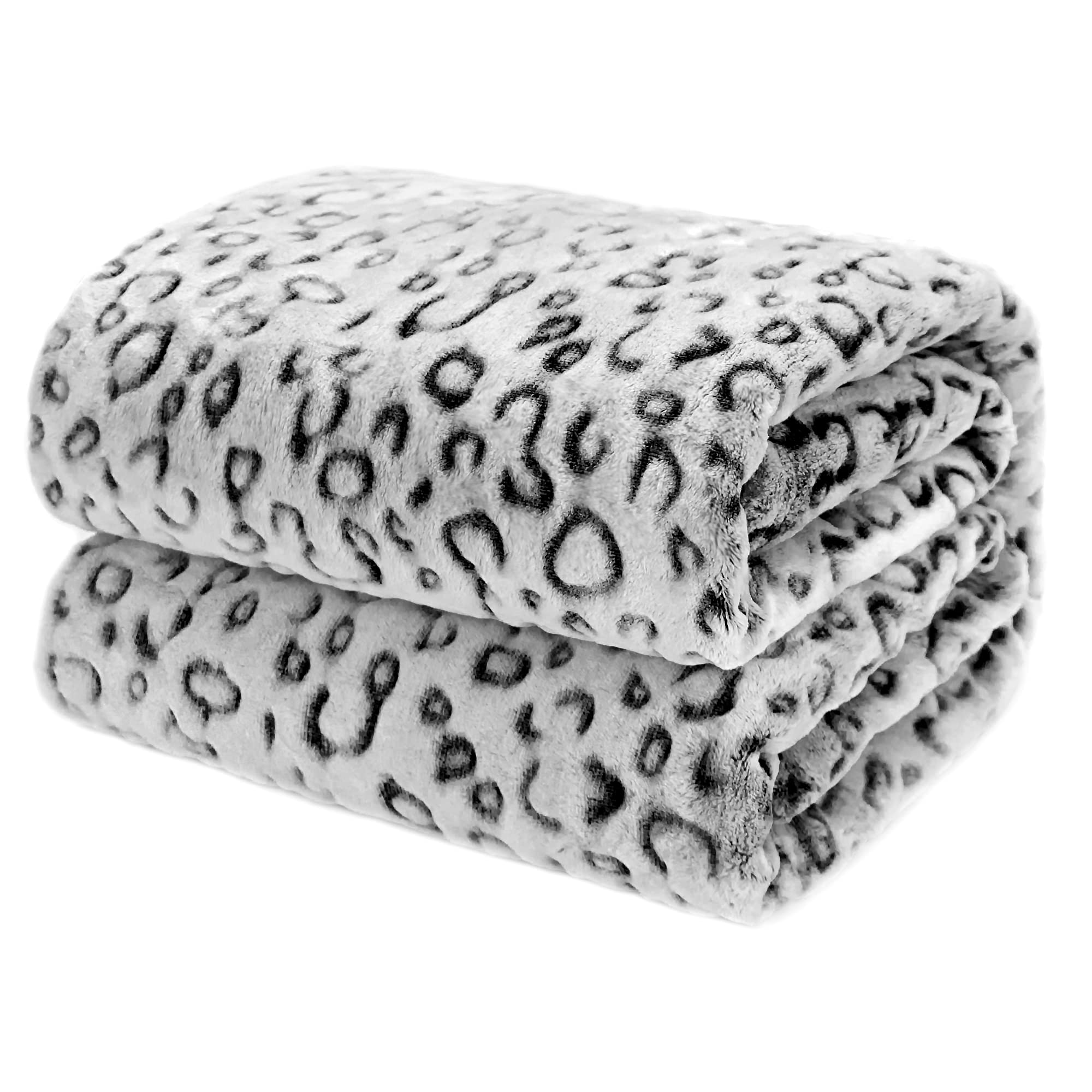 Leopard Print Fleece Throw Blanket