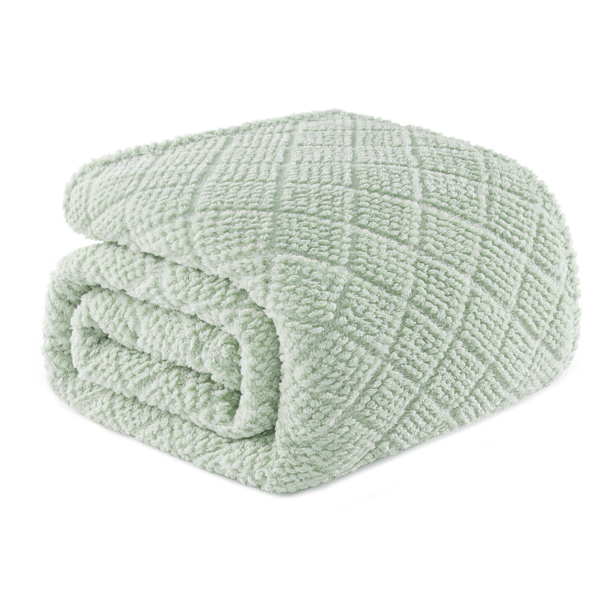 Soft and Fluffy Dot-Texture Fleece Throw Blanket