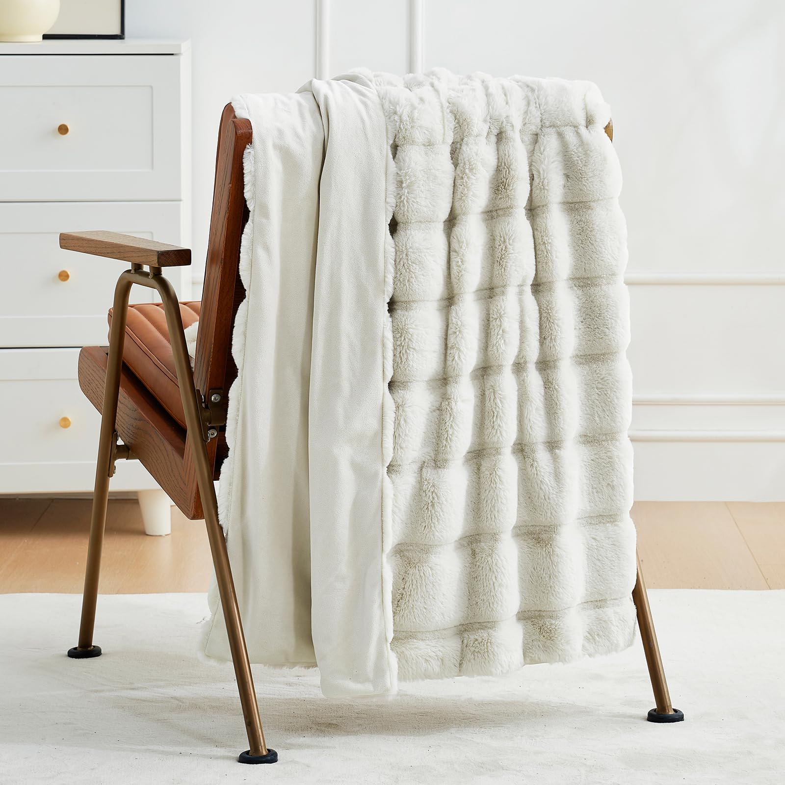 Ultra-Soft Faux Fur Throw Blanket