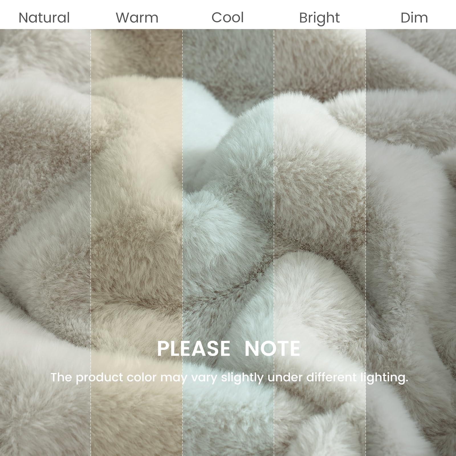 Ultra-Soft Faux Fur Throw Blanket