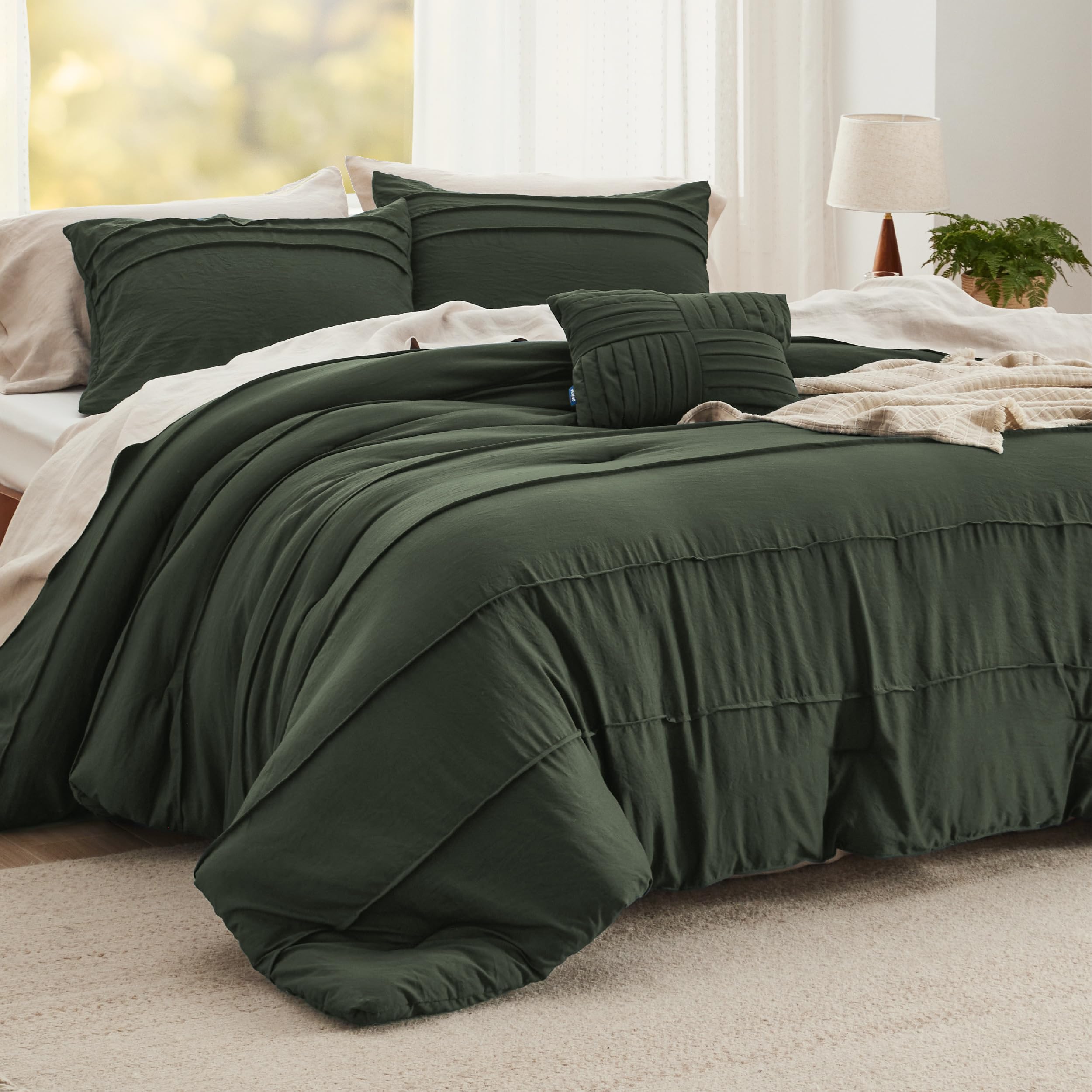 Soft Pre-Washed Crinkled Quilt Set – Cozy, Stylish, and Year-Round Comfort