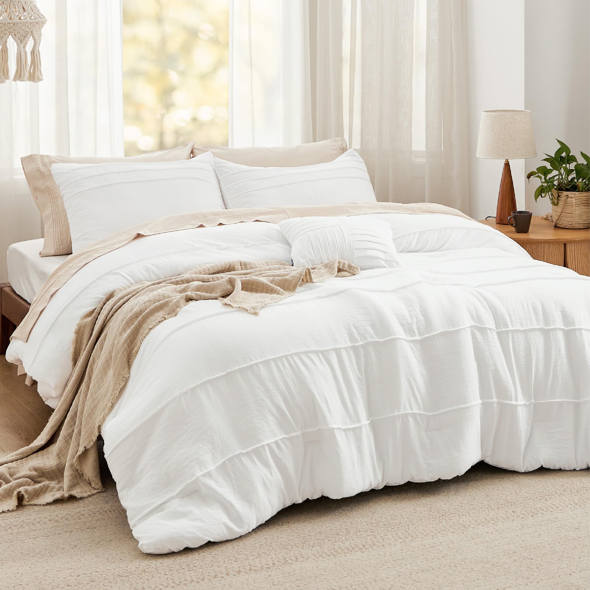 Soft Pre-Washed Crinkled Quilt Set – Cozy, Stylish, and Year-Round Comfort