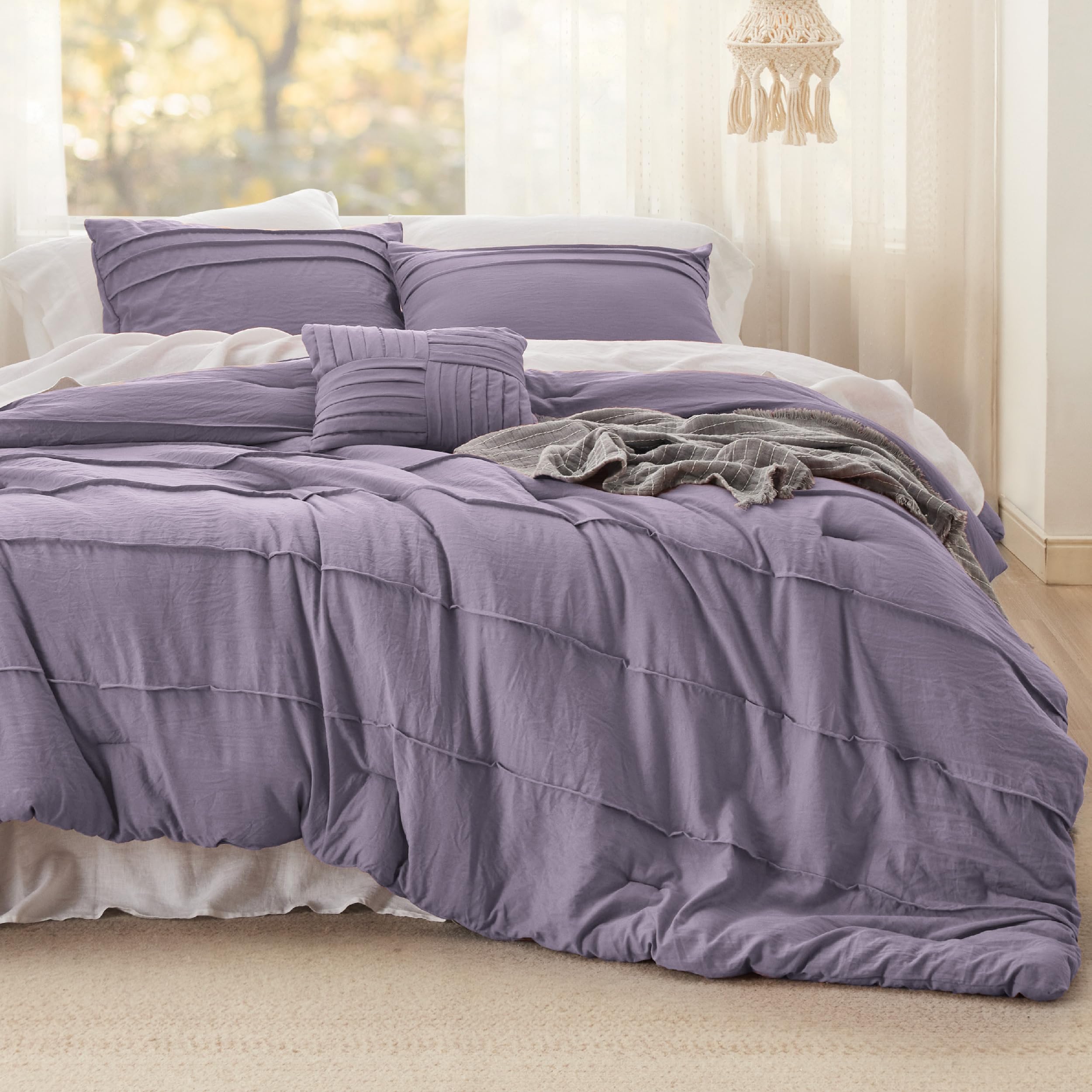 Soft Pre-Washed Crinkled Quilt Set – Cozy, Stylish, and Year-Round Comfort