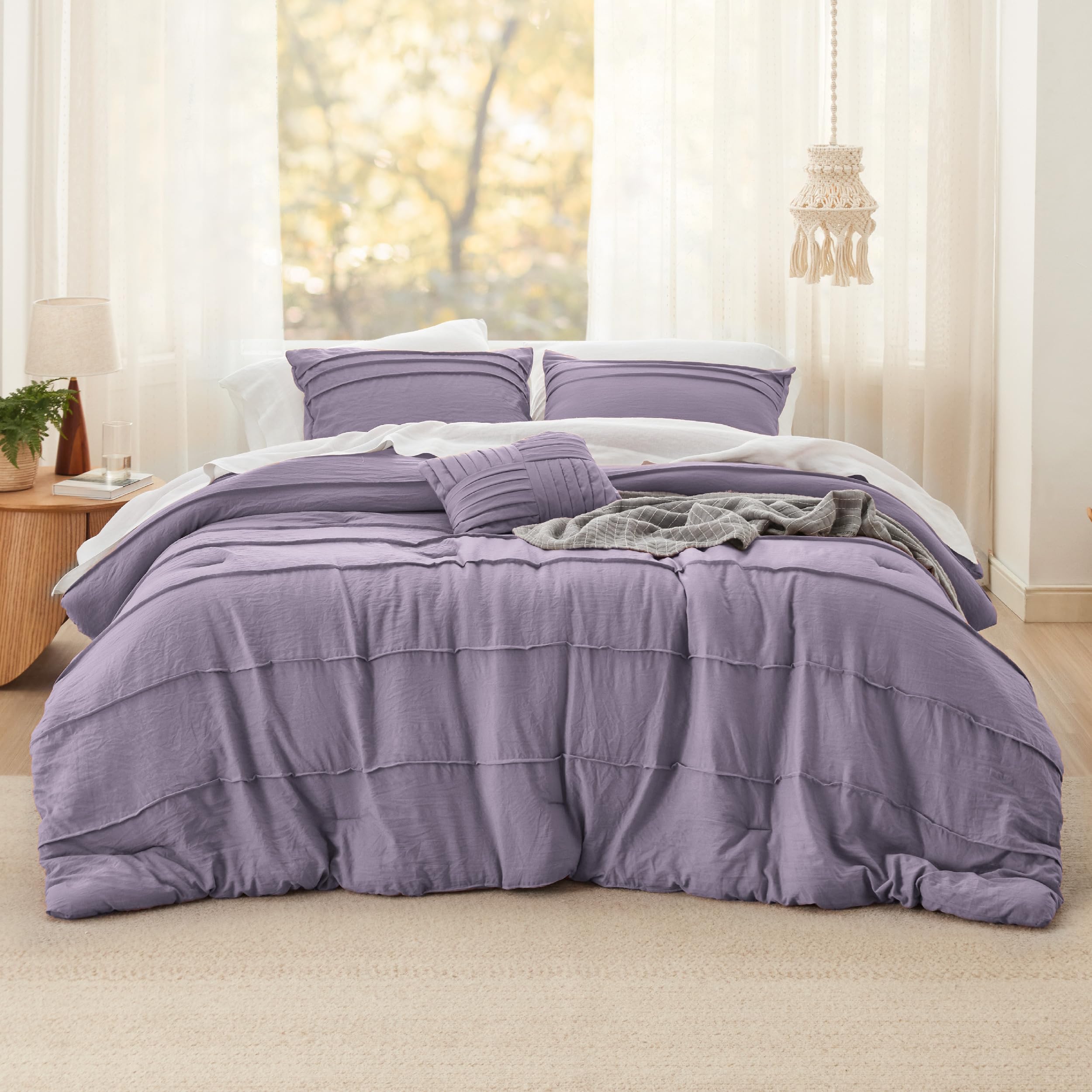 Soft Pre-Washed Crinkled Quilt Set – Cozy, Stylish, and Year-Round Comfort