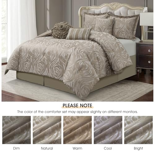 Rose Jacquard Comforter Set – Soft, Elegant & Luxuriously Textured