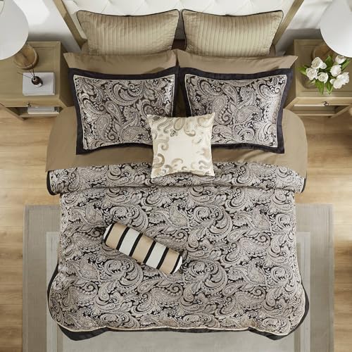 Paisley Jacquard Comforter Set – Soft, Lustrous & All-Season Cozy