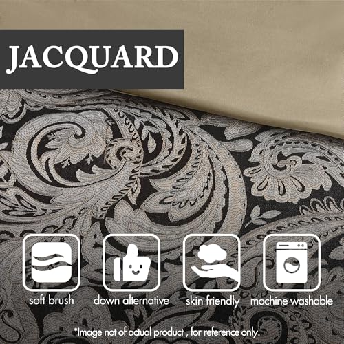Paisley Jacquard Comforter Set – Soft, Lustrous & All-Season Cozy