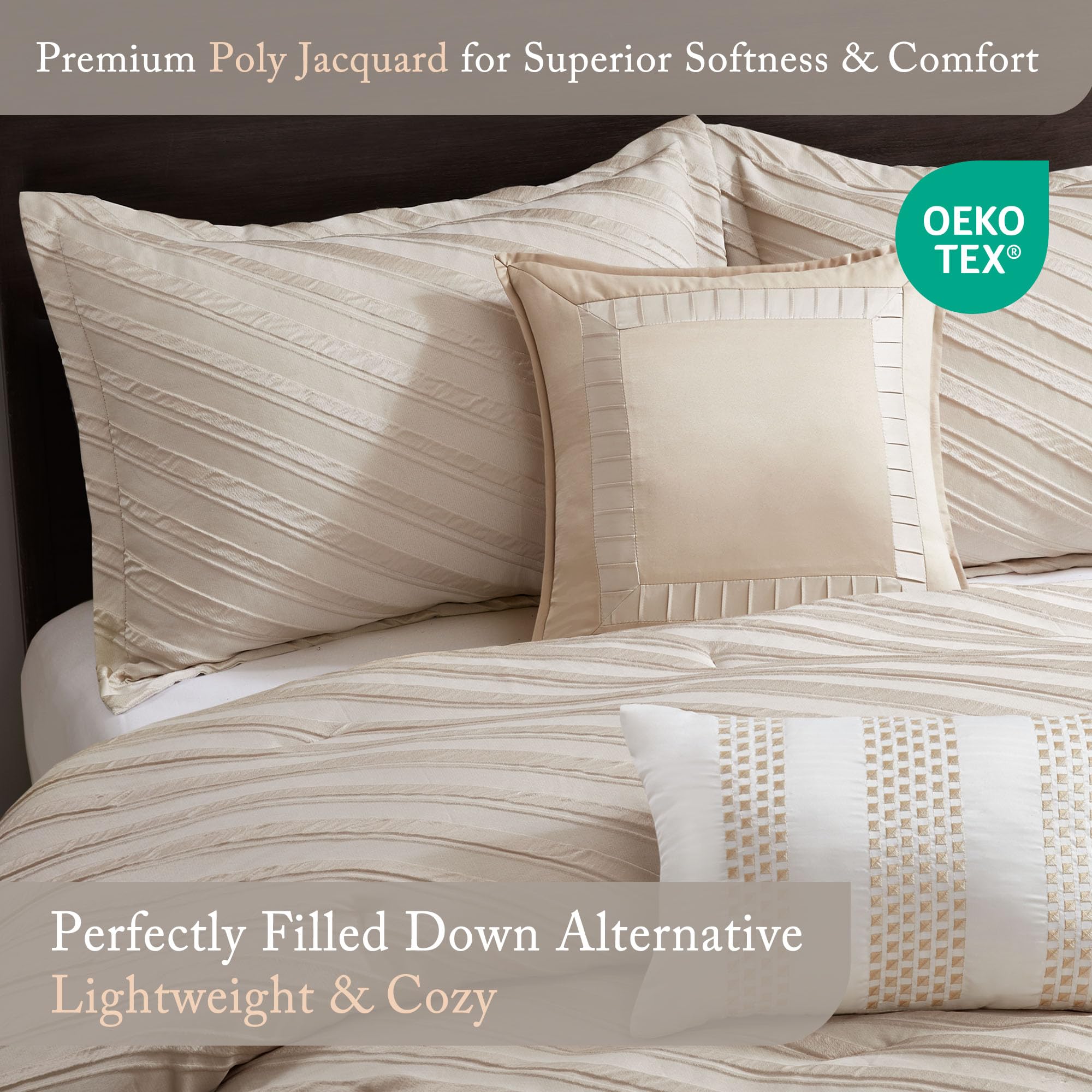 Jacquard Comforter Set – Modern Twill Texture & All-Season Softness