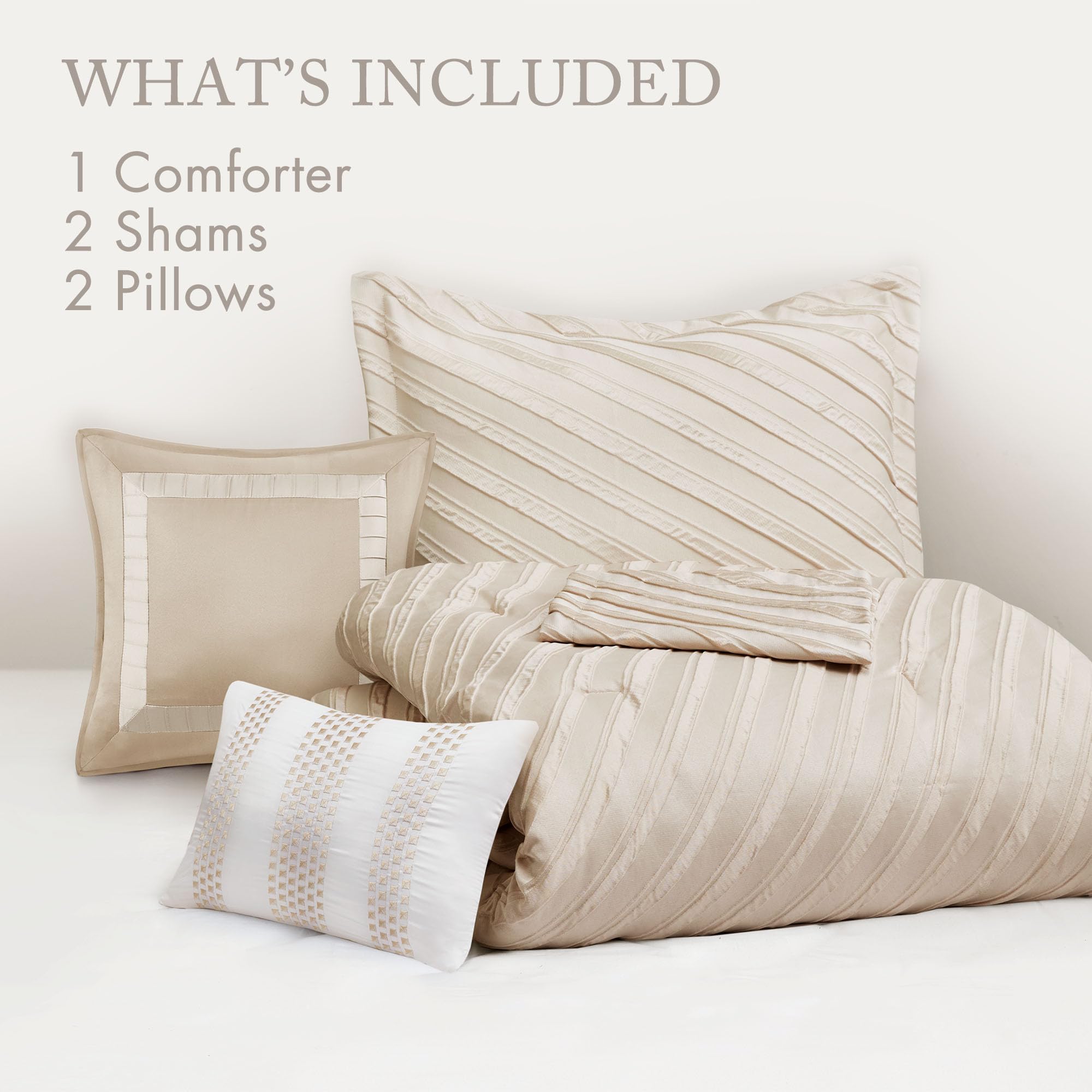 Jacquard Comforter Set – Modern Twill Texture & All-Season Softness