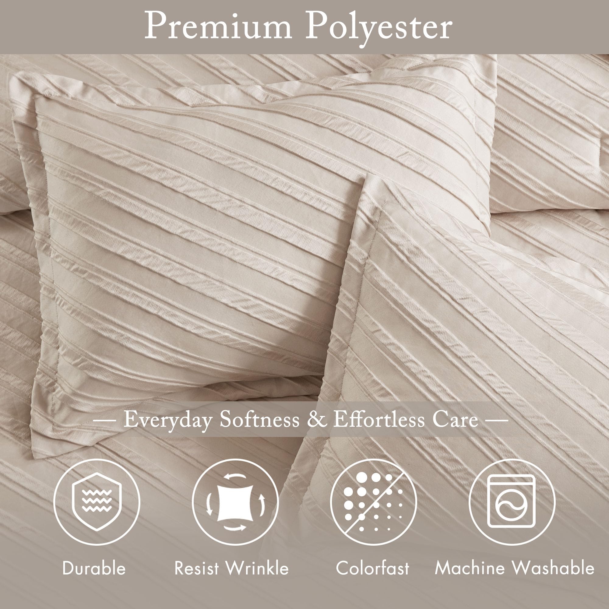 Jacquard Comforter Set – Modern Twill Texture & All-Season Softness