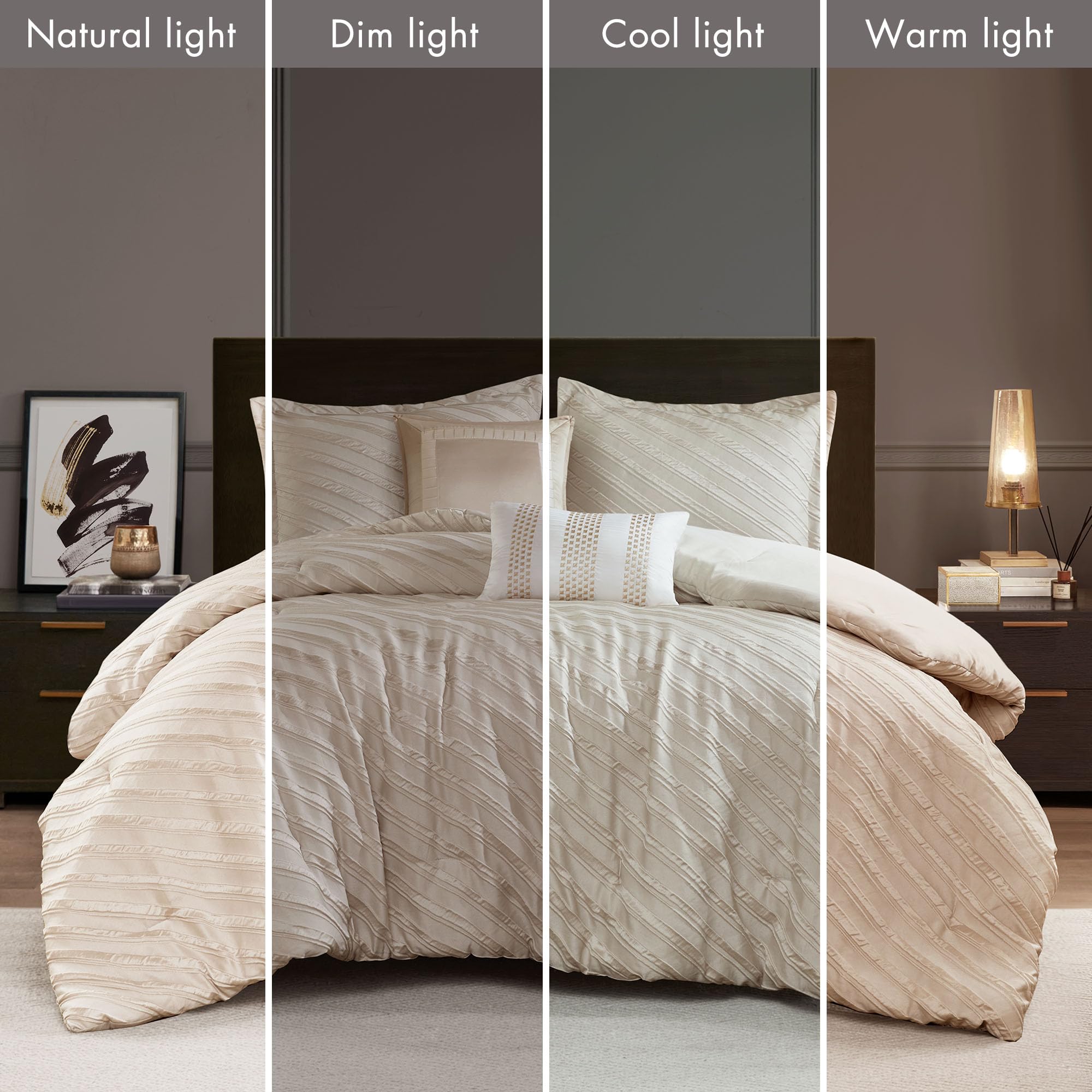 Jacquard Comforter Set – Modern Twill Texture & All-Season Softness