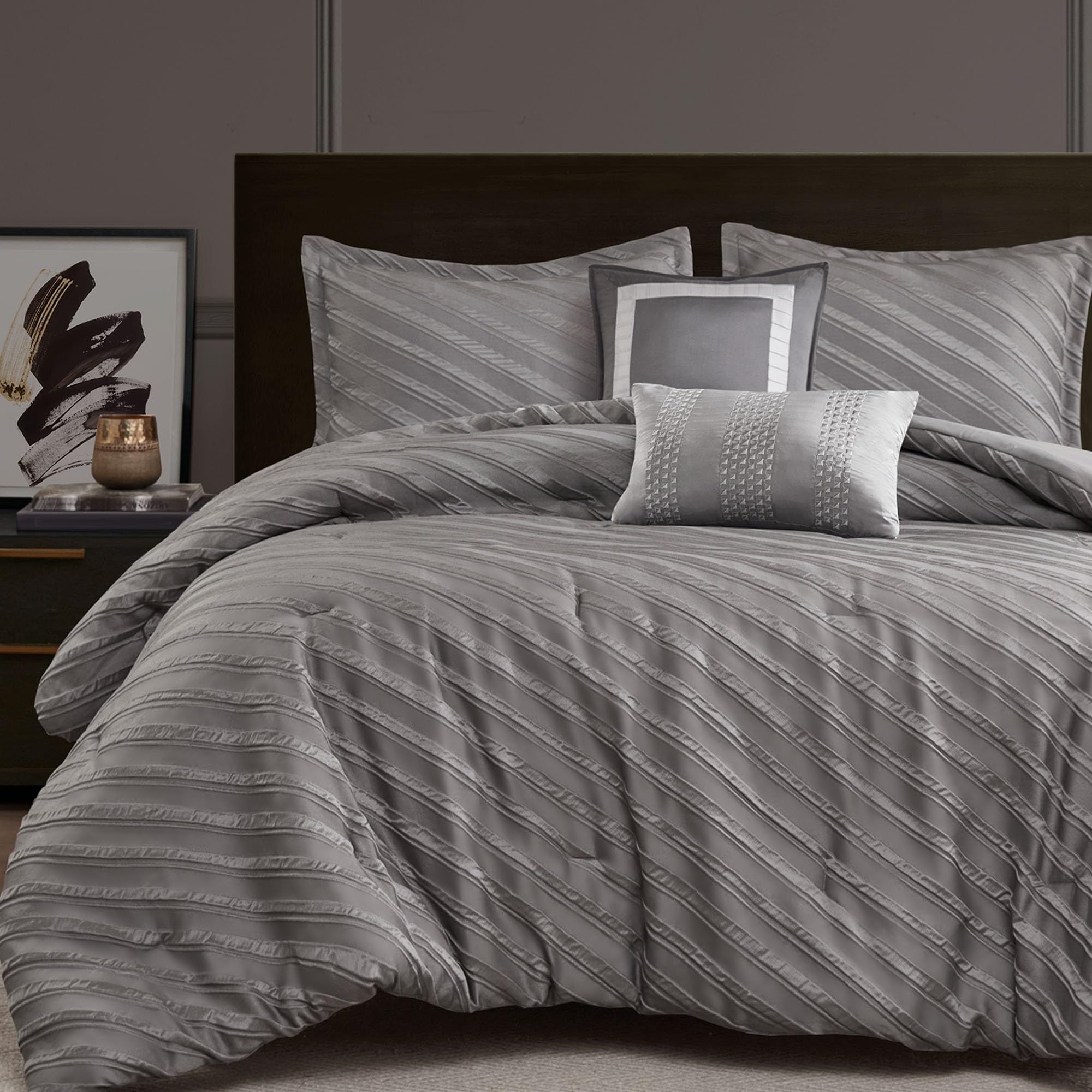 Jacquard Comforter Set – Modern Twill Texture & All-Season Softness
