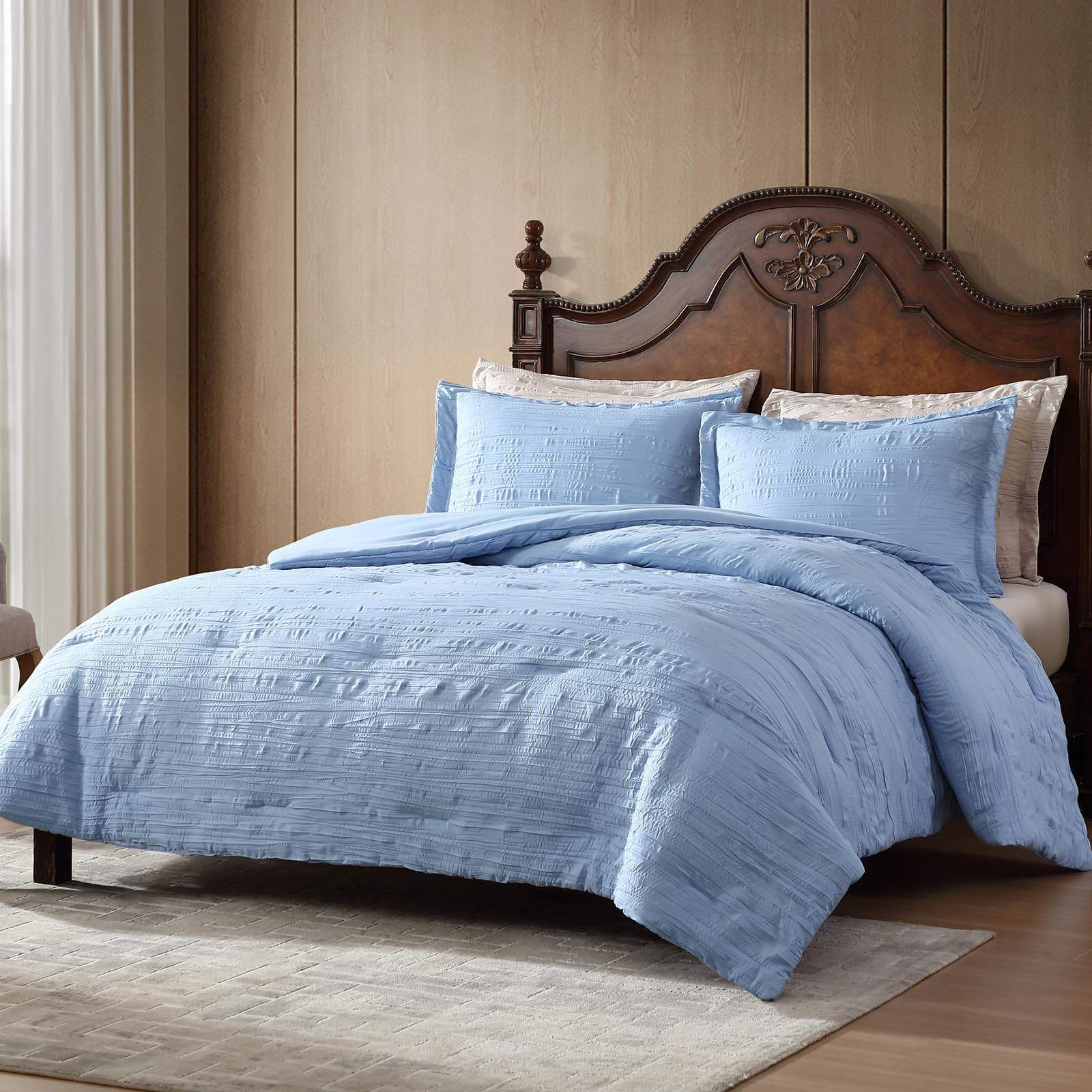 Clipped Jacquard Comforter Set – Bohemian Texture & Year-Round Softness
