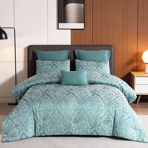 Satin Jacquard Comforter Set – Elegant Woven Design