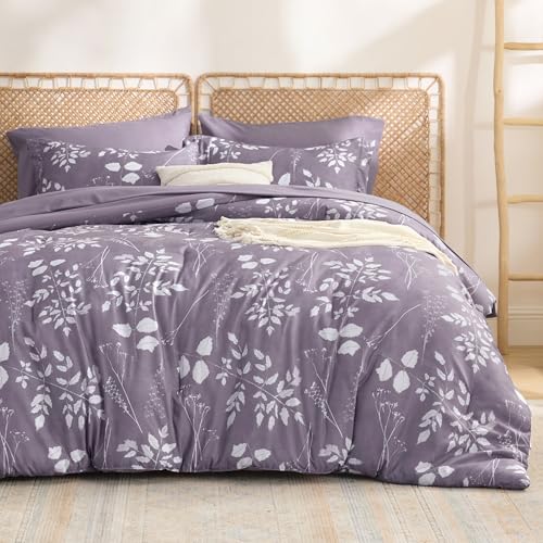 Floral Sage Print Comforter Set – Soft Brushed Microfiber & Bohemian Style