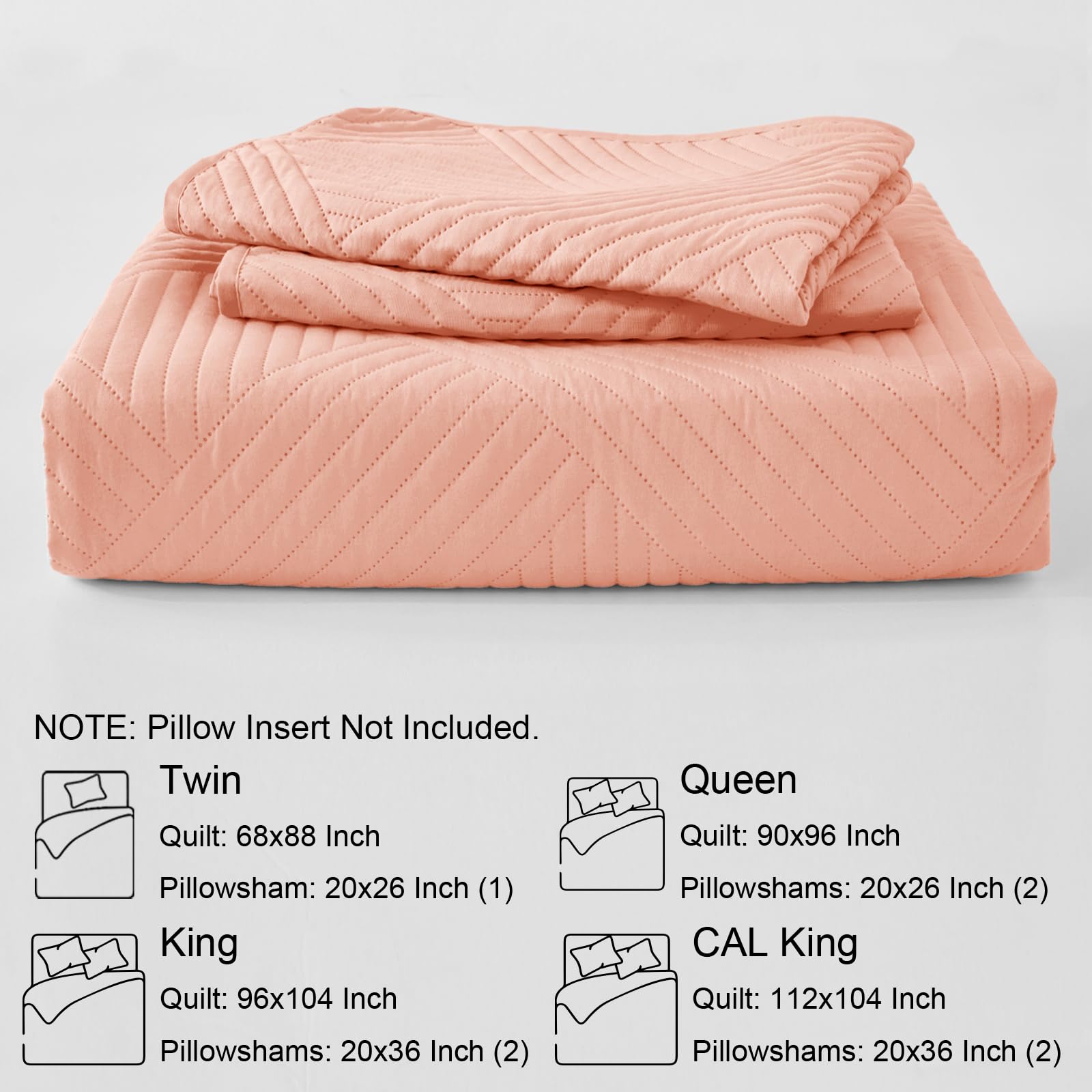 Modern Geometric Ultrasonic Bedspread Set – Lightweight Microfiber Coverlet