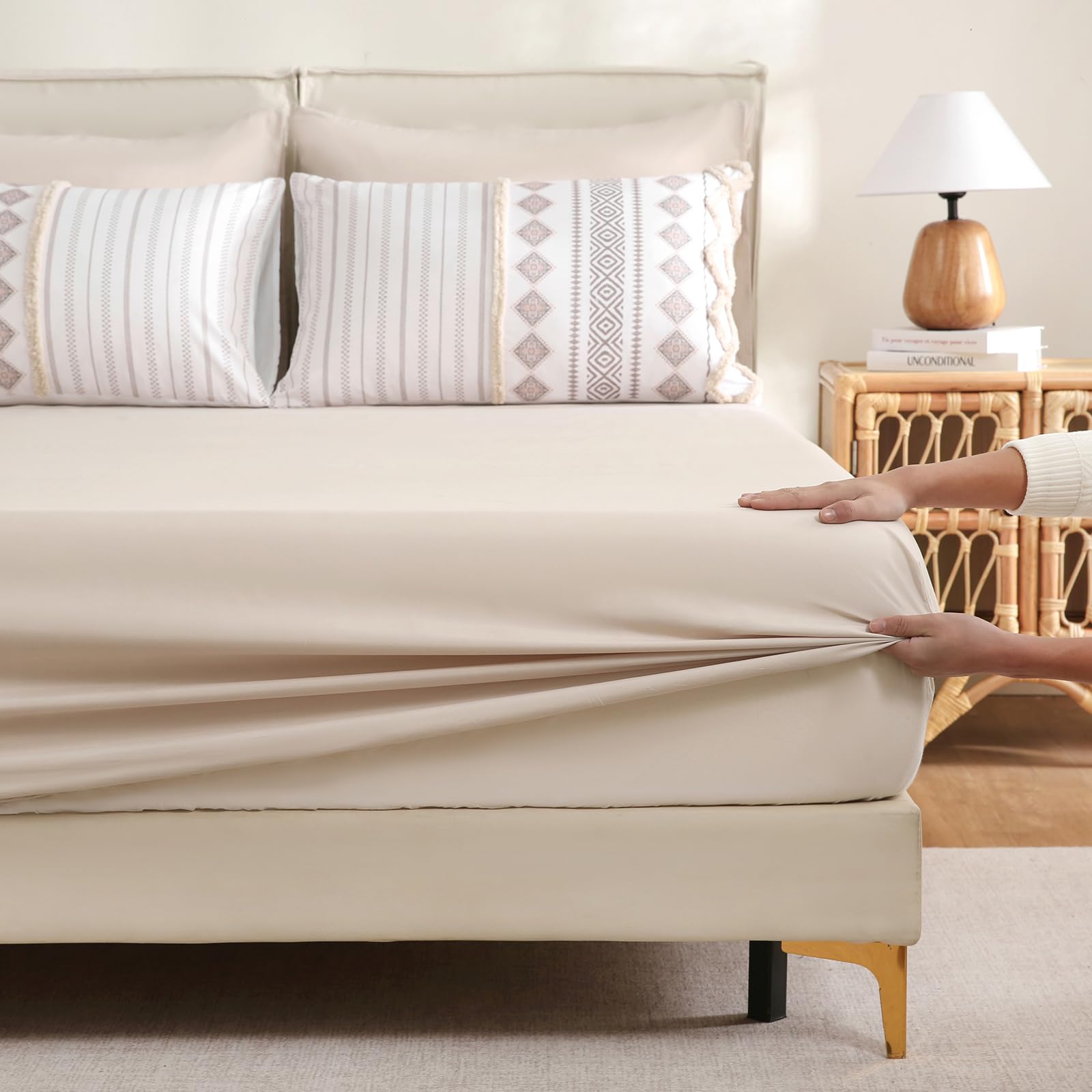 Aztec Western Tufted Comforter Set – Bohemian Farmhouse Style 3-Piece Bedding Collection