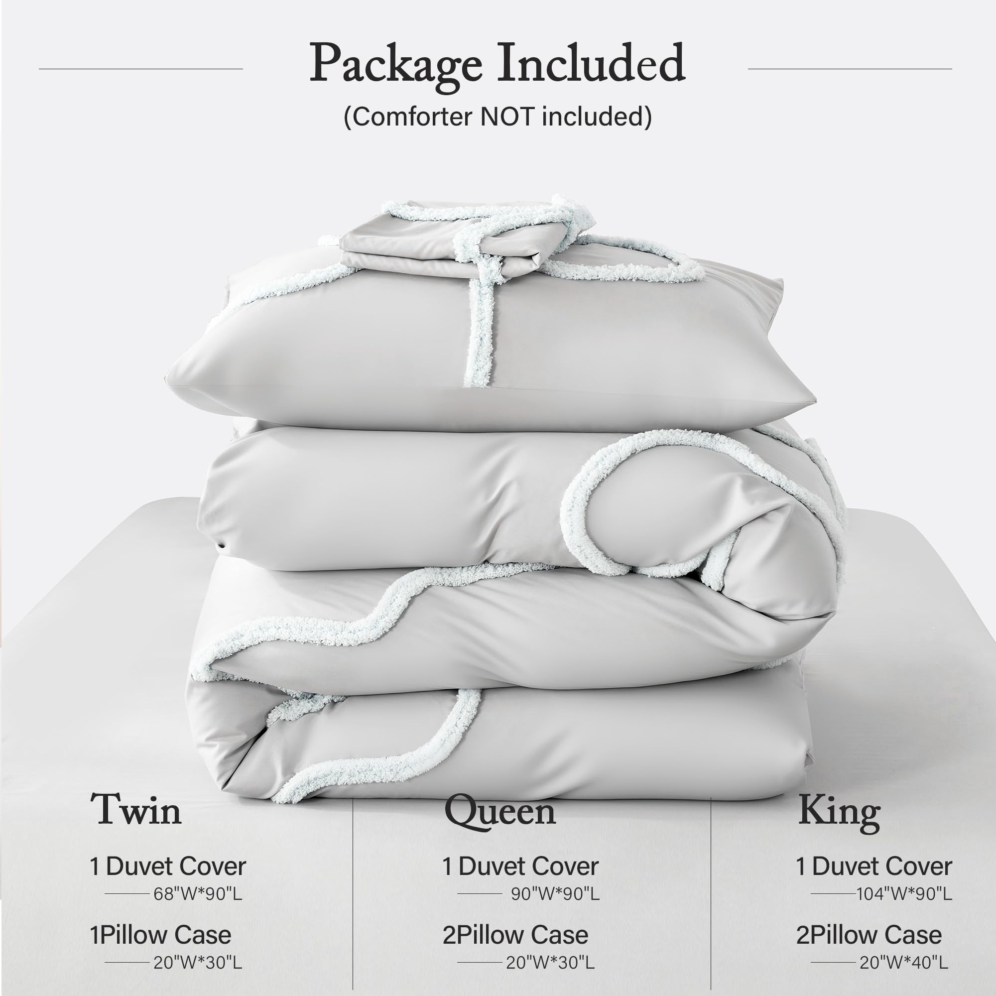 Bow Tufted Comforter Set – 3D Tufted Design Microfiber 3-Piece Bedding Collection
