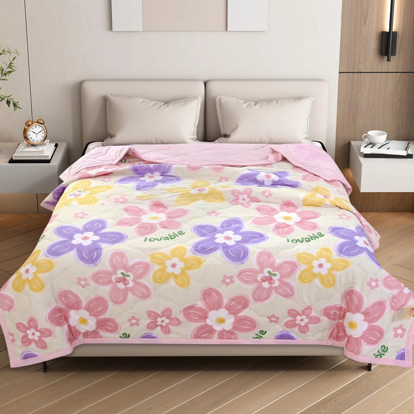 Cotton Printed Summer Quilt – Lightweight, Breathable & Cool Comfort
