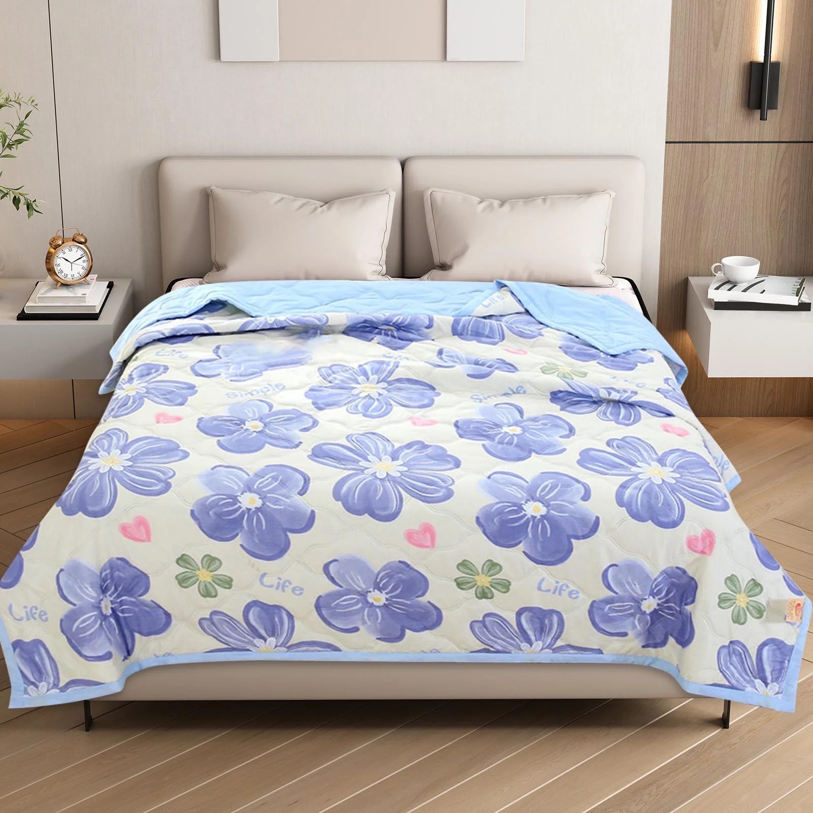 Cotton Printed Summer Quilt – Lightweight, Breathable & Cool Comfort