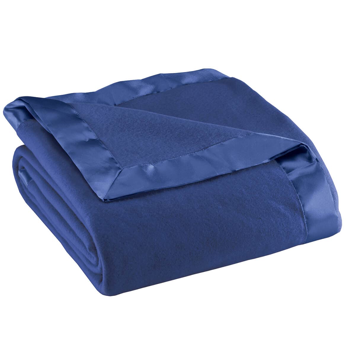 Satin-Trim Fleece Blanket – Soft, Cozy & Versatile Comfort