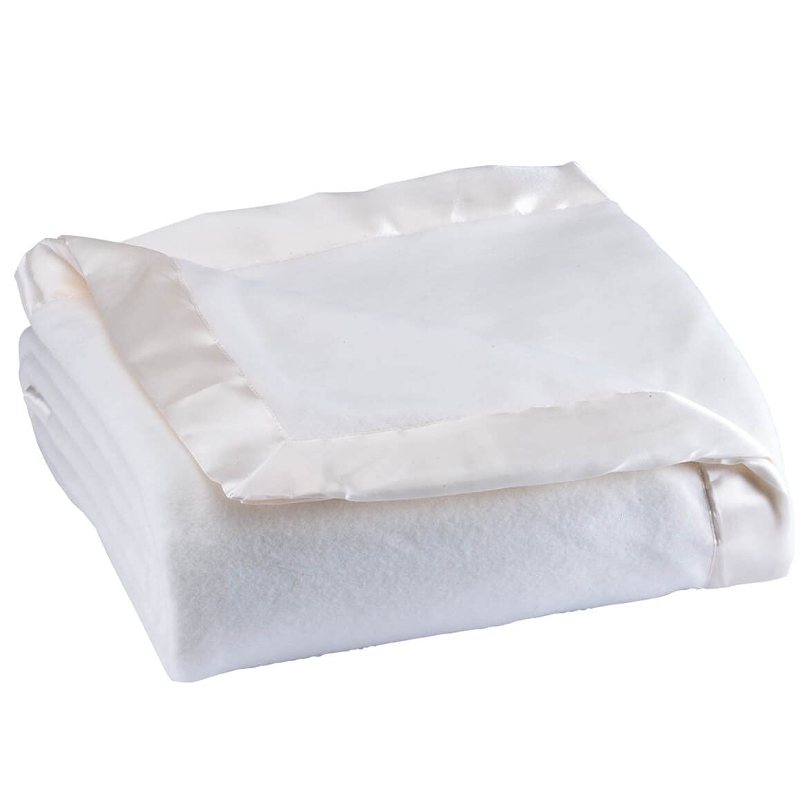 Satin-Trim Fleece Blanket – Soft, Cozy & Versatile Comfort