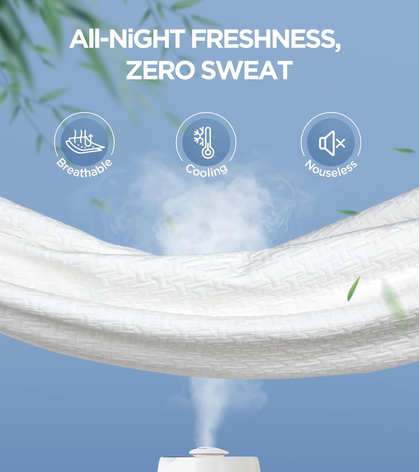Bamboo Fiber Waterproof Mattress Protector – Breathable, Hypoallergenic & Silent Fit