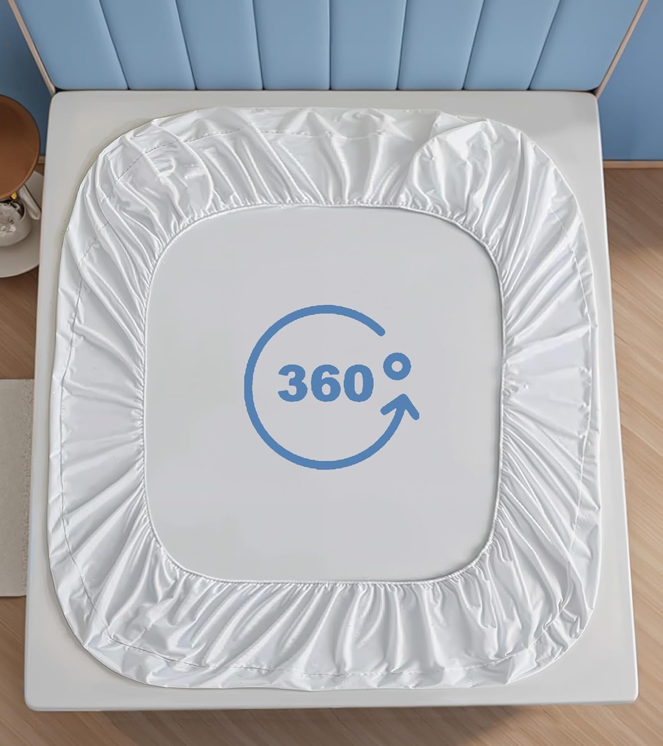 Bamboo Fiber Waterproof Mattress Protector – Breathable, Hypoallergenic & Silent Fit