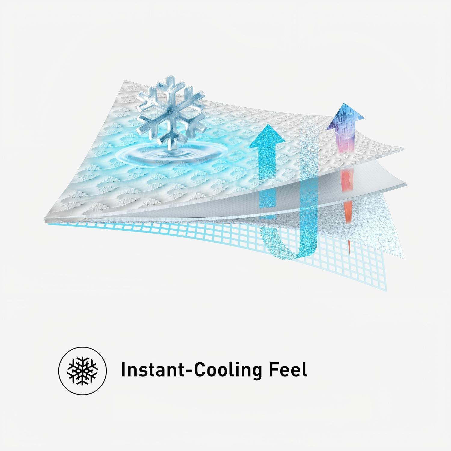 Cooling Waterproof Mattress Protector with Breathable Fabric & Elastic Skirt