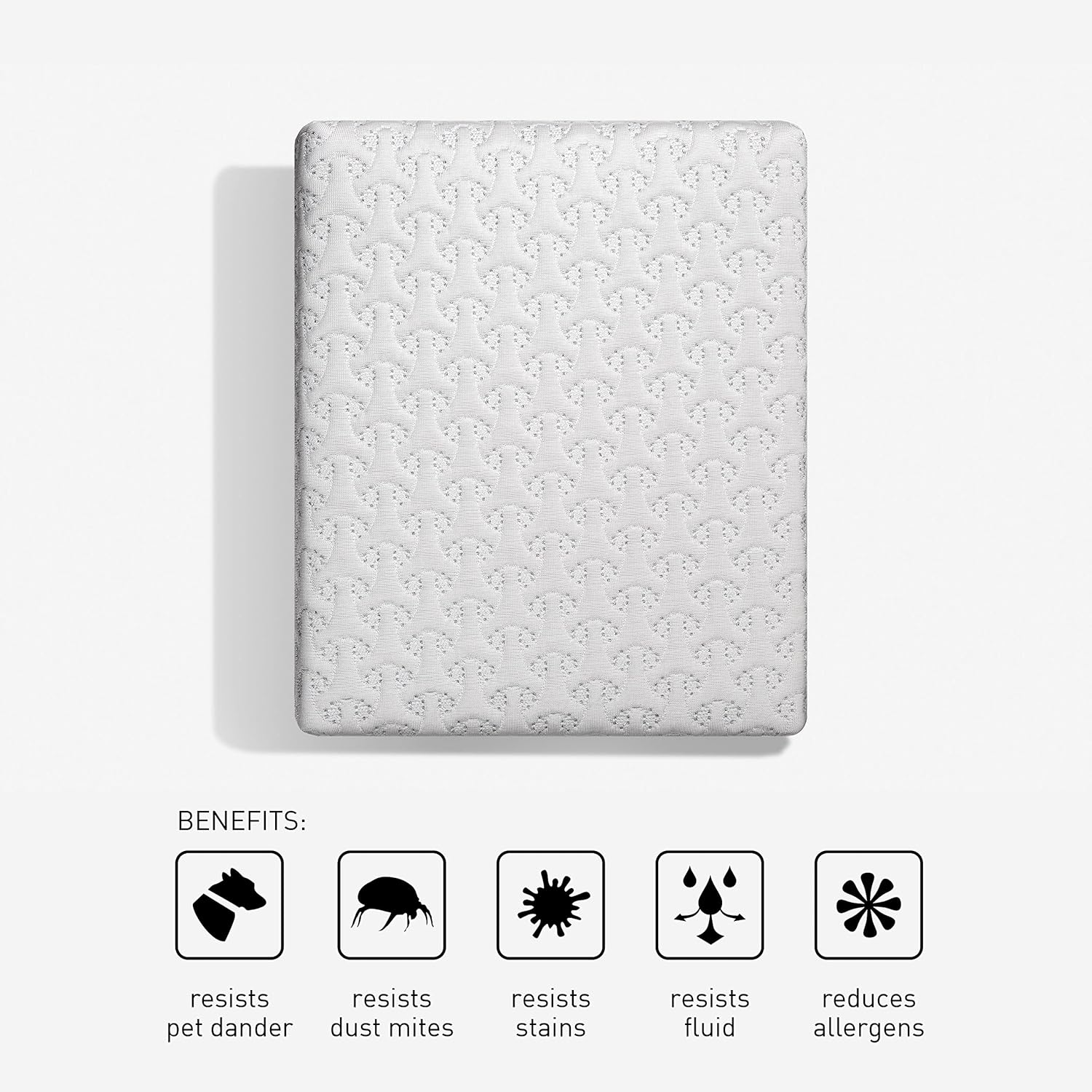 Cooling Waterproof Mattress Protector with Breathable Fabric & Elastic Skirt
