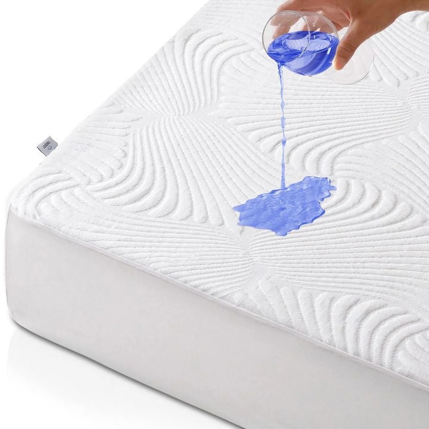 Bamboo Fiber Waterproof Mattress Protector with Breathable TPU Layer