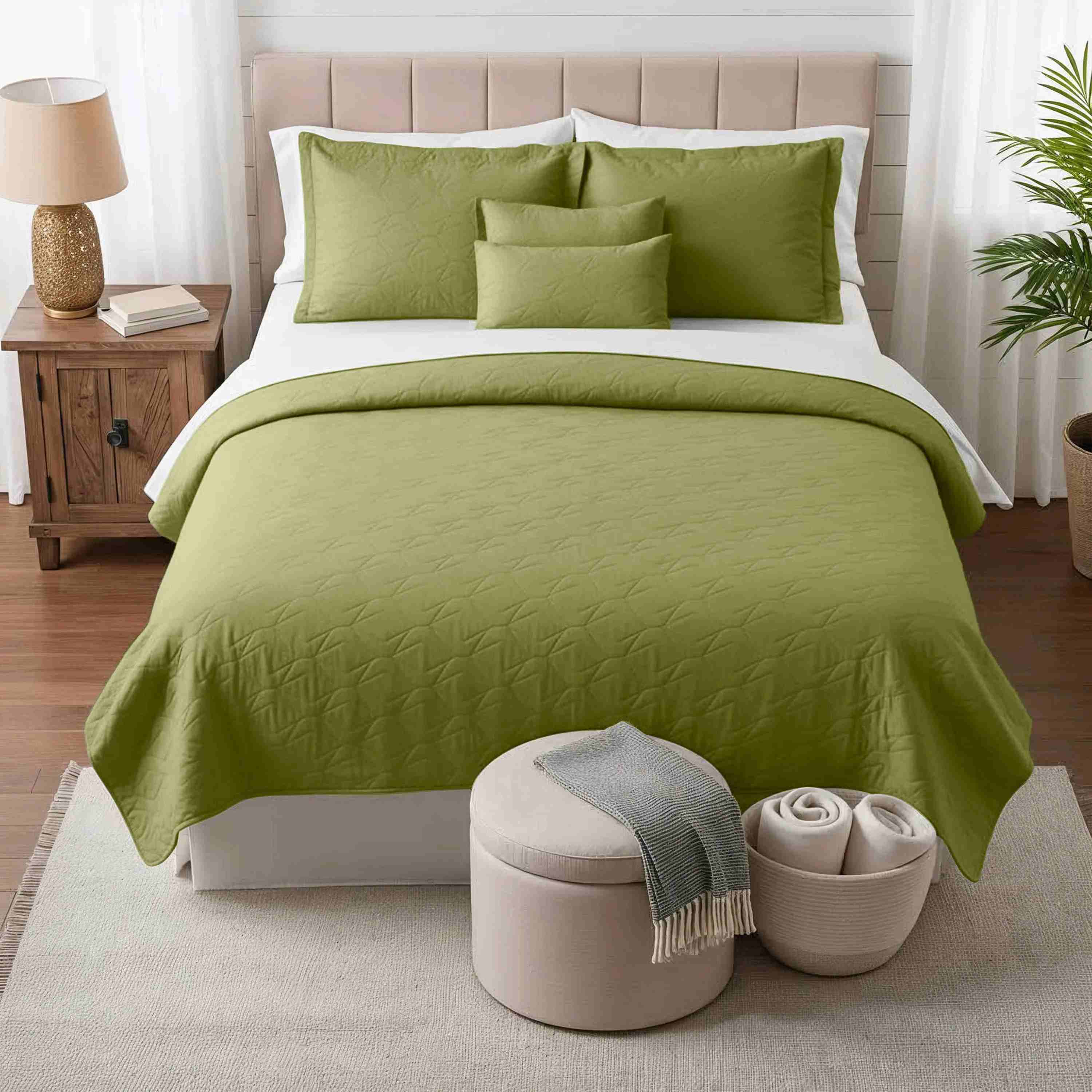 Diamond Ultrasonic Quilted Bedspread 3-Piece Set