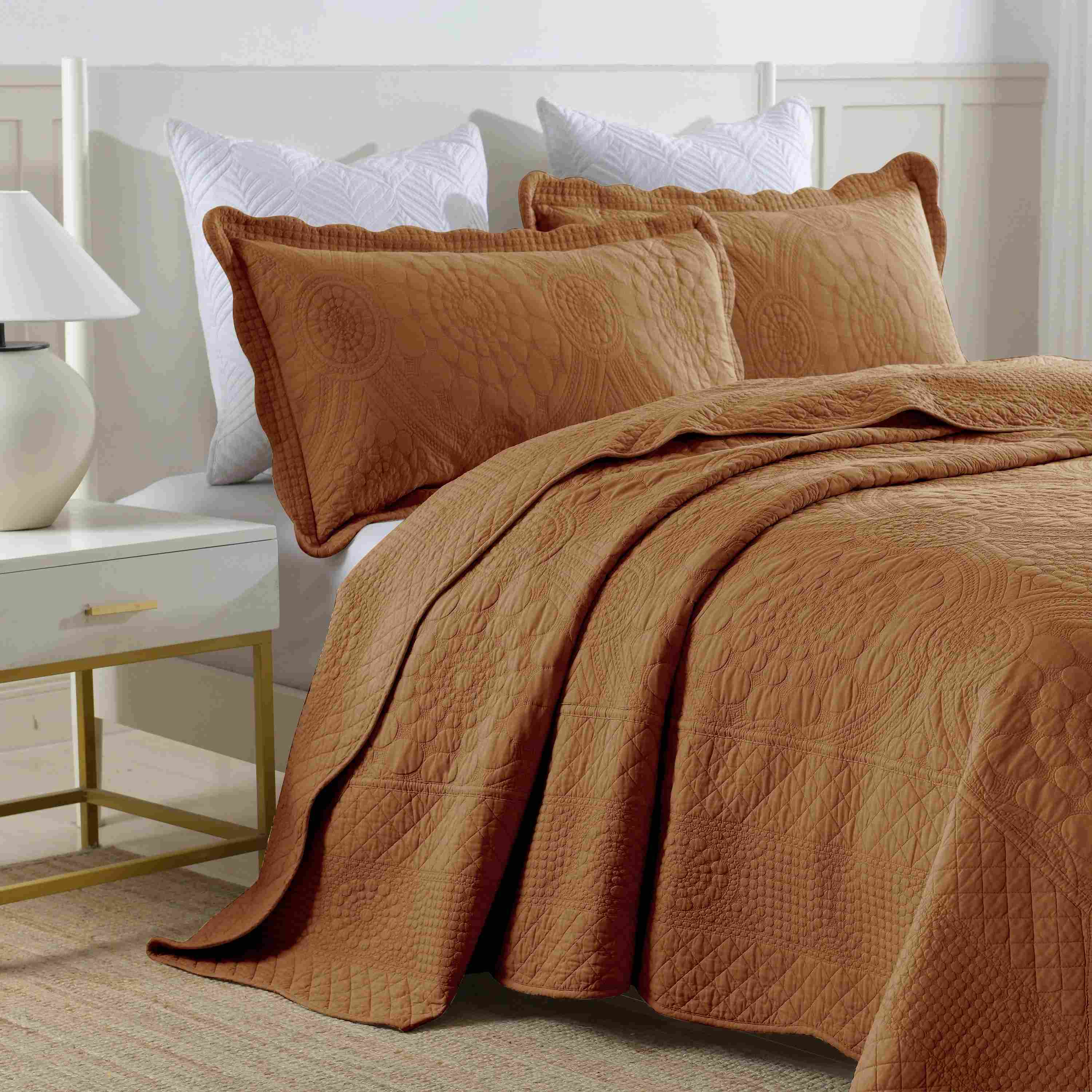 Cotton Quilted Bedspread 3-Piece Set