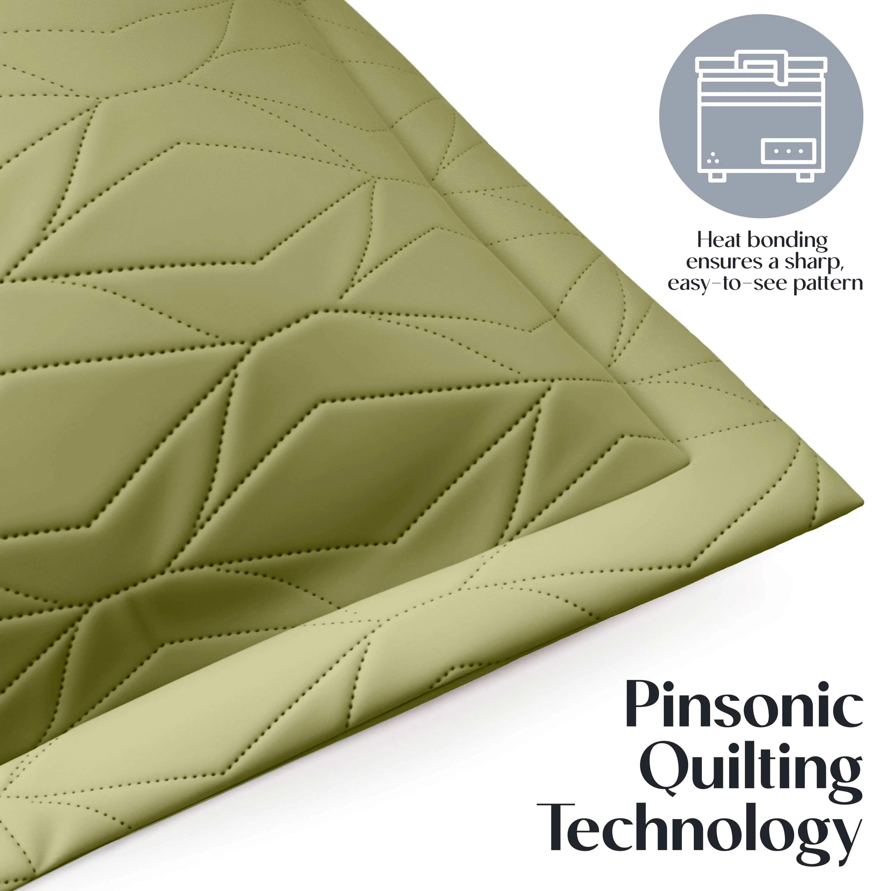 Diamond Ultrasonic Quilted Bedspread 3-Piece Set