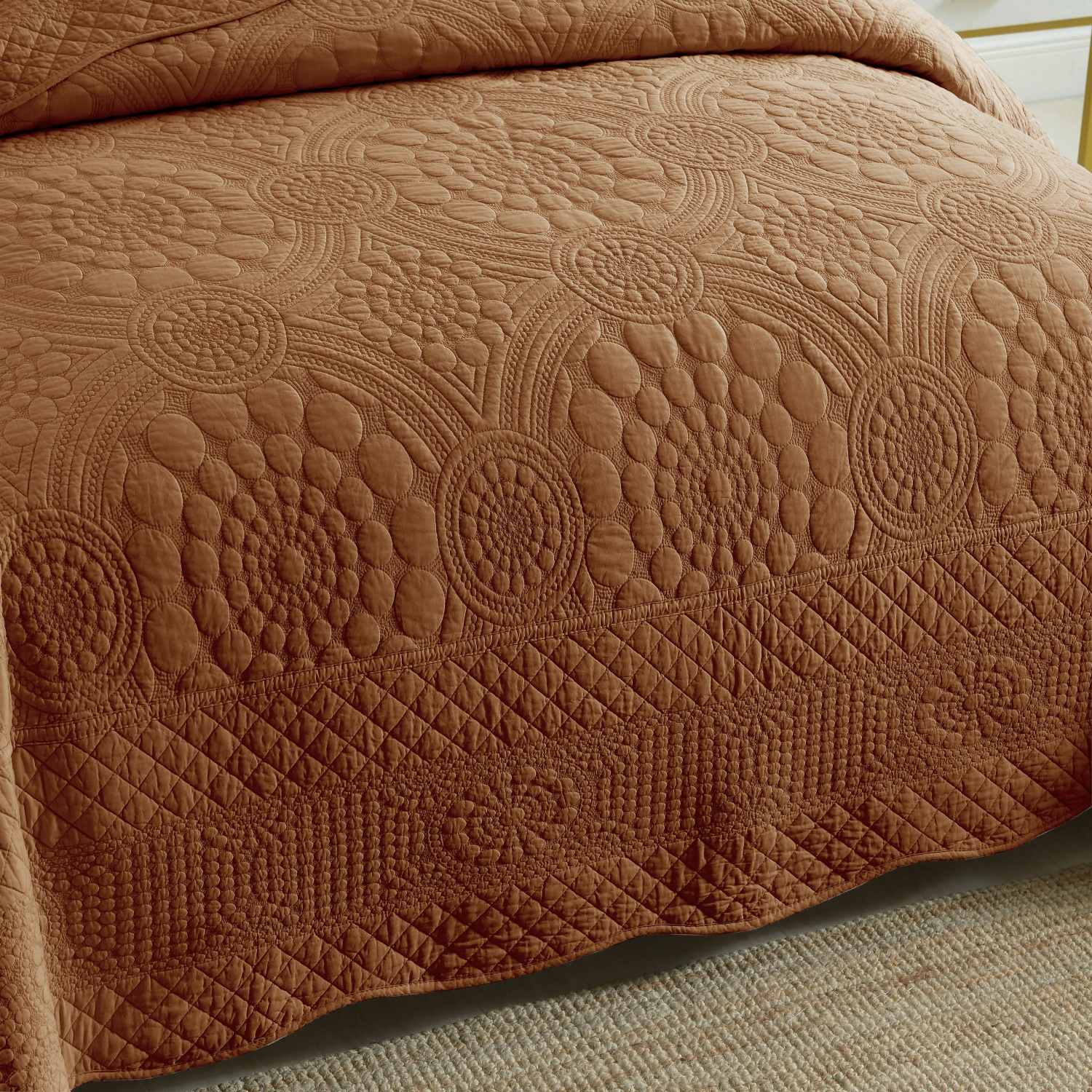 Cotton Quilted Bedspread 3-Piece Set