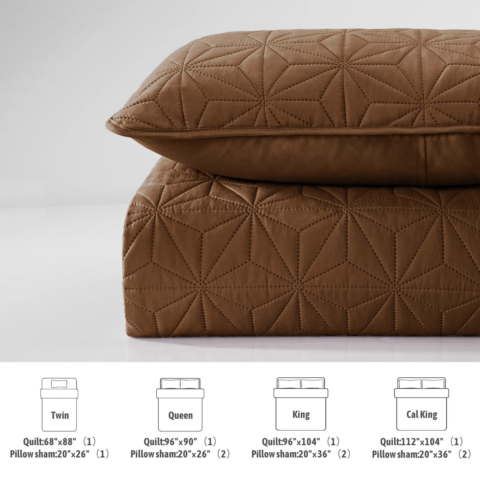 Ultrasonic Microfiber Bedspread Set – Lightweight, Soft & Versatile