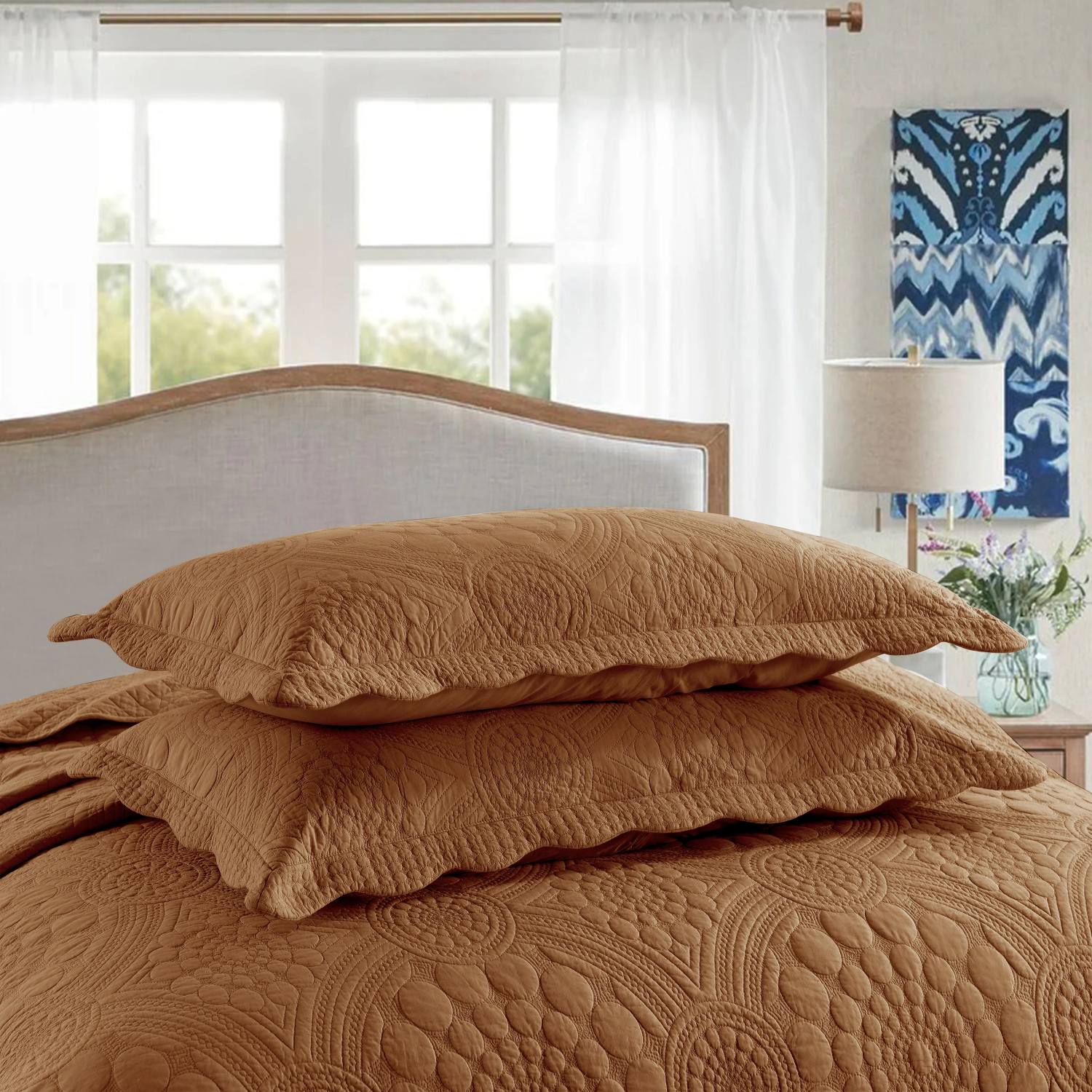 Cotton Quilted Bedspread 3-Piece Set