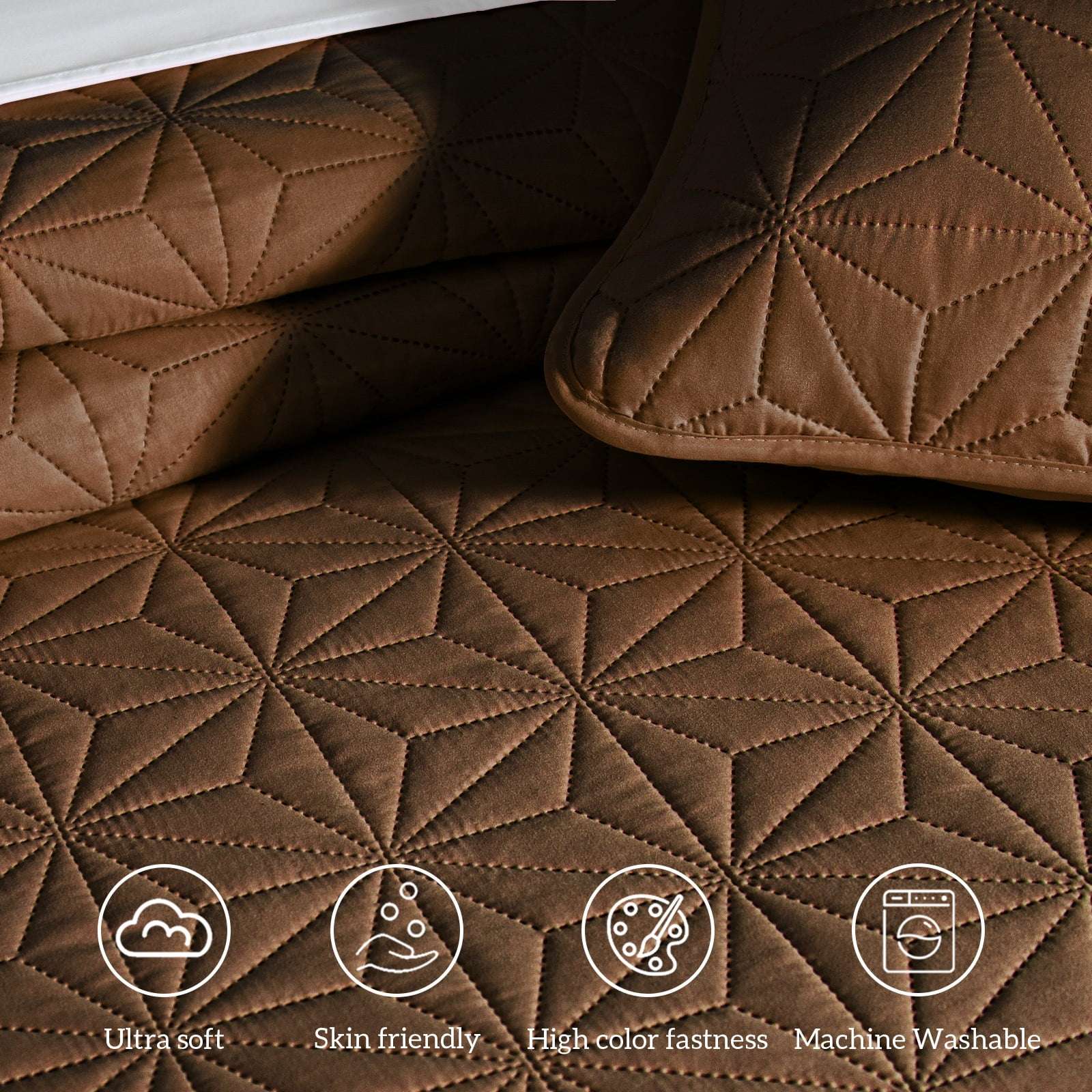 Ultrasonic Microfiber Bedspread Set – Lightweight, Soft & Versatile