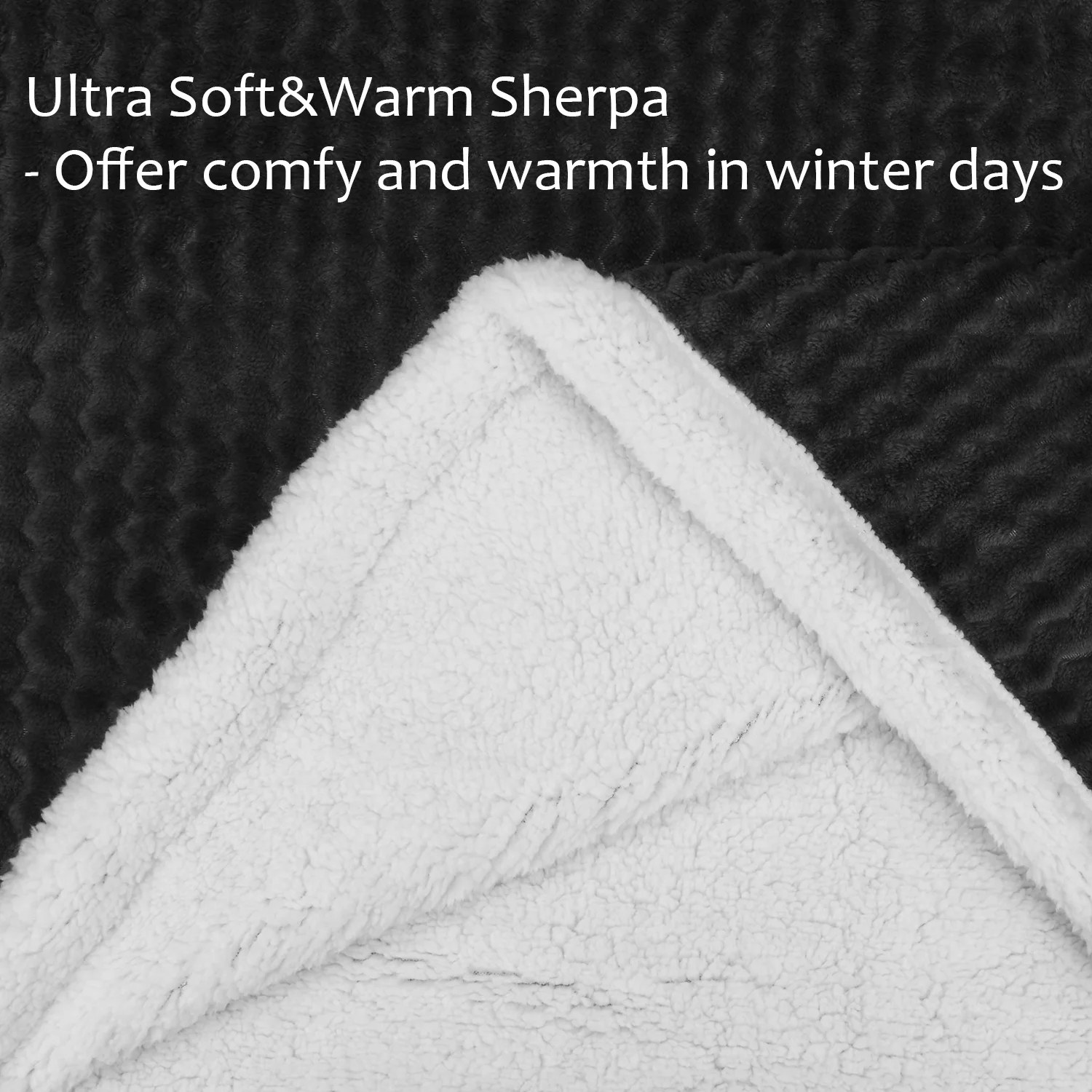 Double-Layer Sherpa Fleece Blanket – Reversible Ultra-Soft Plush Throw