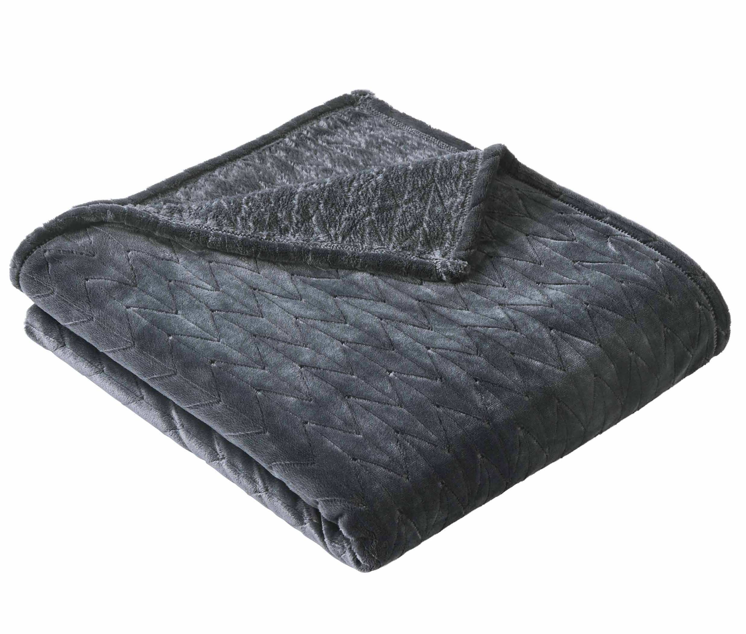Jacquard Velvet Throw Blanket – Ultra-Soft Geometric Design, Lightweight Decorative Blanket for Sofa & Bed