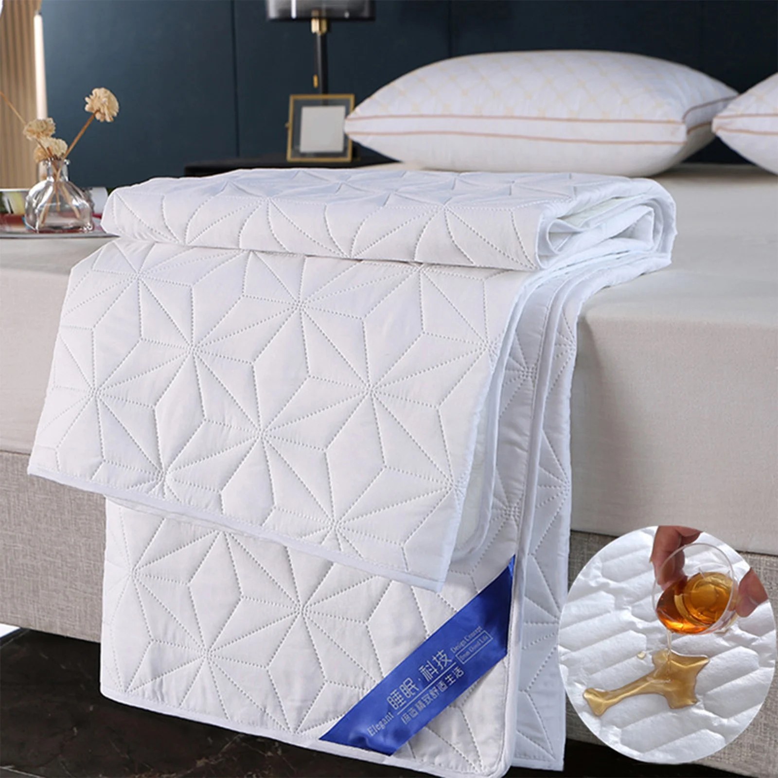 Durable Waterproof Fitted Mattress Protector – Soft Microfiber Deep-Fit Bed Cover
