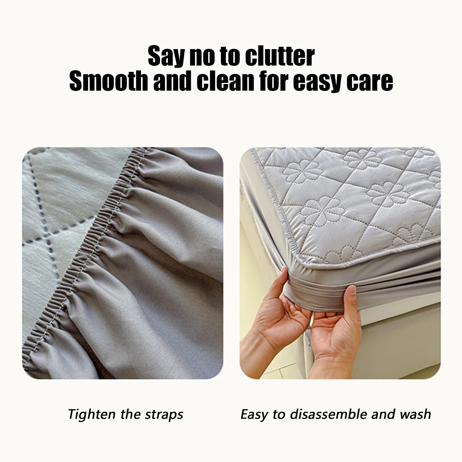 Ultra-Soft Waterproof Stretch Fitted Sheet – 4-Way Stretch Mattress Protector up to 12” Deep