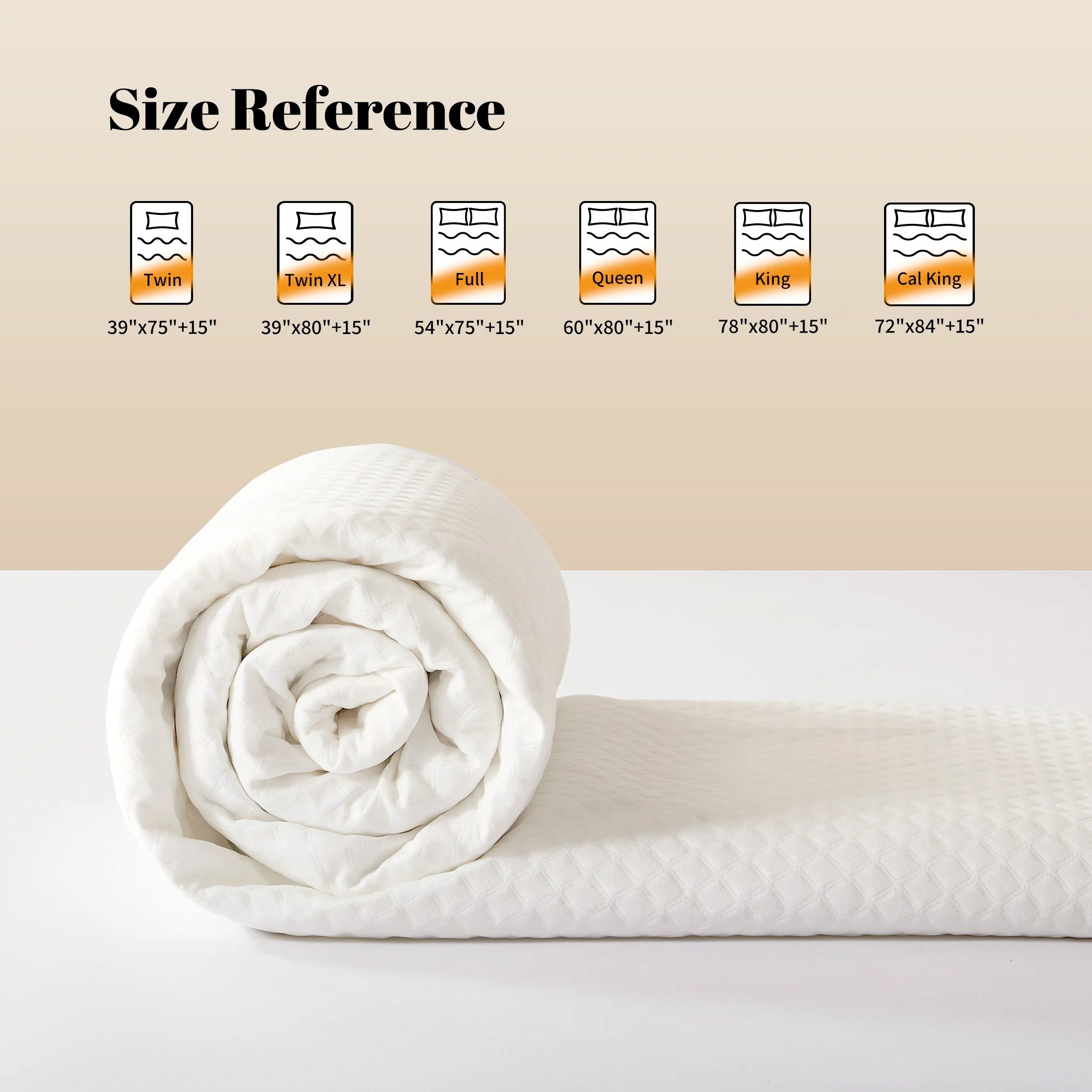 Skin-Friendly Brushed Waterproof Fitted Mattress Protector – Breathable Deep Pocket Bed Cover