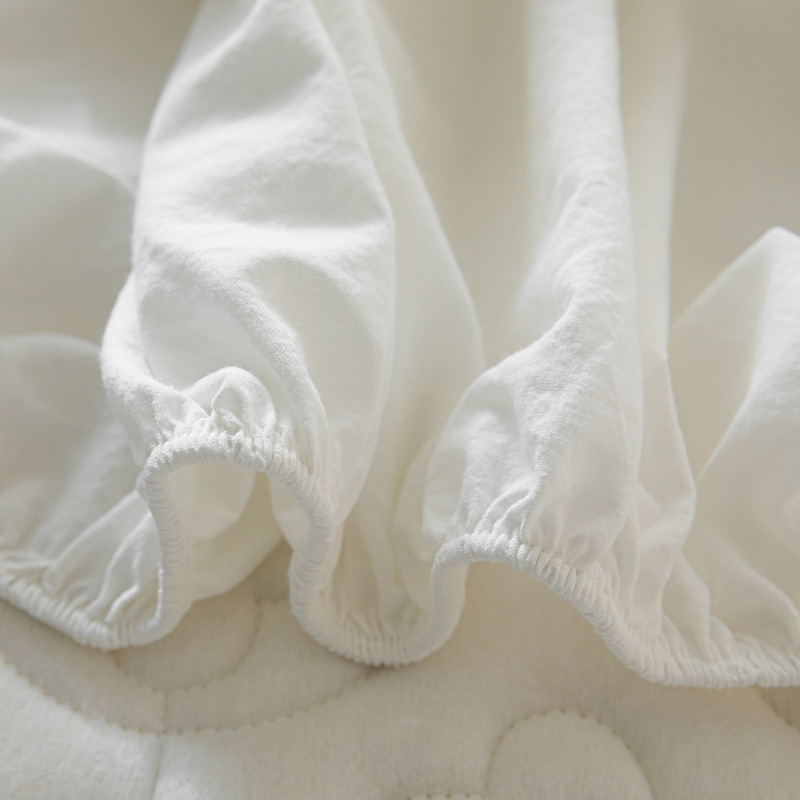 Classic Stylish Waterproof Fitted Mattress Protector – Soft Microfiber Bed Cover