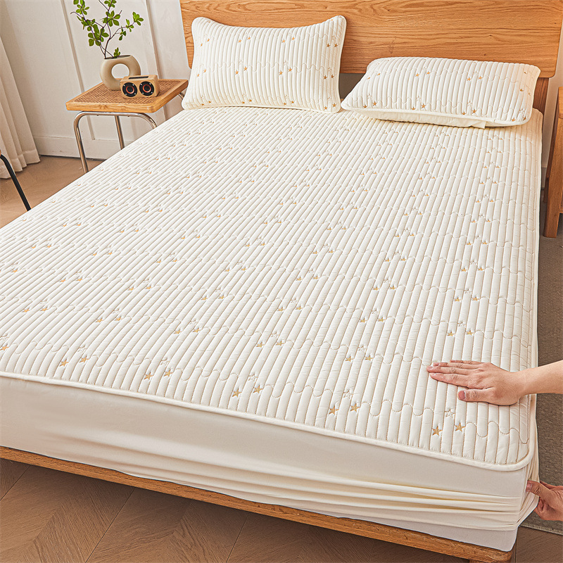 Shining Star Waterproof Fitted Mattress Protector – 360° Soft Microfiber Bed Cover