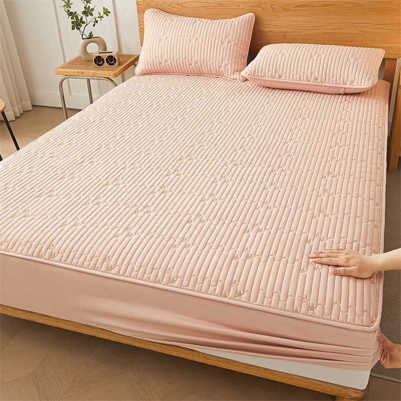 Shining Star Waterproof Fitted Mattress Protector – 360° Soft Microfiber Bed Cover