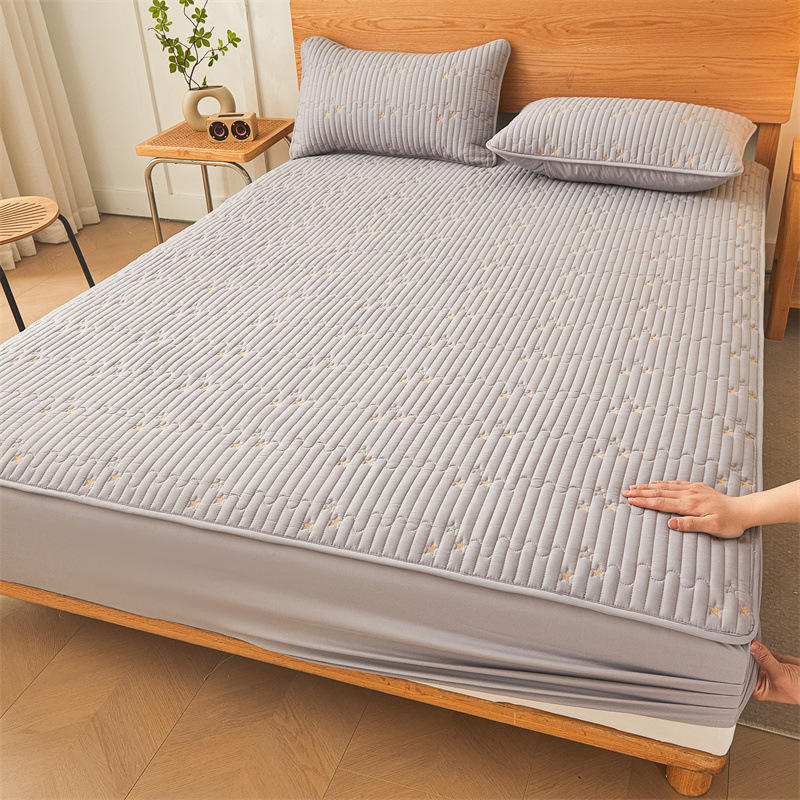 Shining Star Waterproof Fitted Mattress Protector – 360° Soft Microfiber Bed Cover
