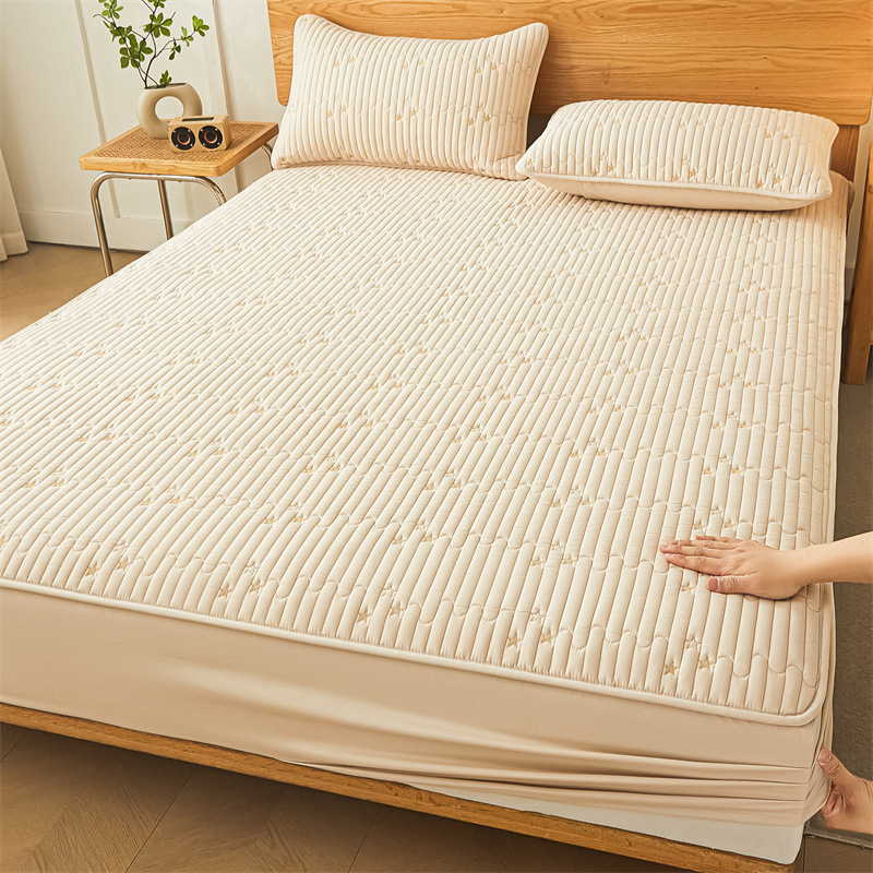 Shining Star Waterproof Fitted Mattress Protector – 360° Soft Microfiber Bed Cover