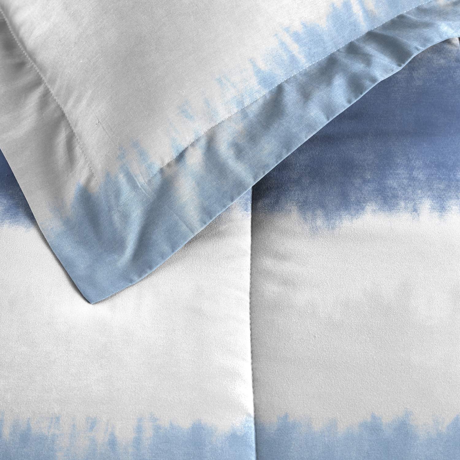 Kids Blue Tie-Dye Comforter Set – 3 Piece Soft Microfiber Bedding Set